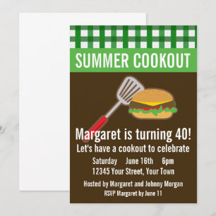 Summer Cookout Invitation