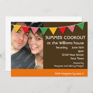 Summer Cookout Party Invitation