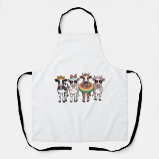Summer Cows PNG, Beach Farm Apron