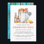 Summer Crawfish Boil | Low Country Boil Cookout Invitation<br><div class="desc">Clambake, Lobster Bake, Lobster Boil, Crawfish Bake, Crawfish Boil, Low Country Boil, Fish Fry, and Oyster Roast all mean seafood yumminess. Get your friends and family to attend with the right invitation for the job. This simple crawfish boil invitation will have your guests drooling in anticipation! Add your custom wording...</div>