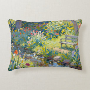Summer Creek Flowers Accent Pillow