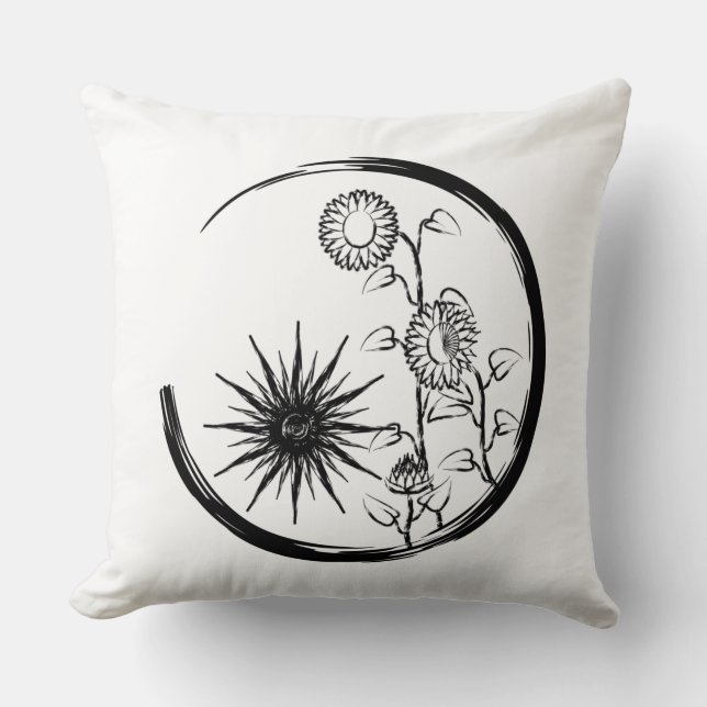 Summer Crest Throw Pillow (Front)