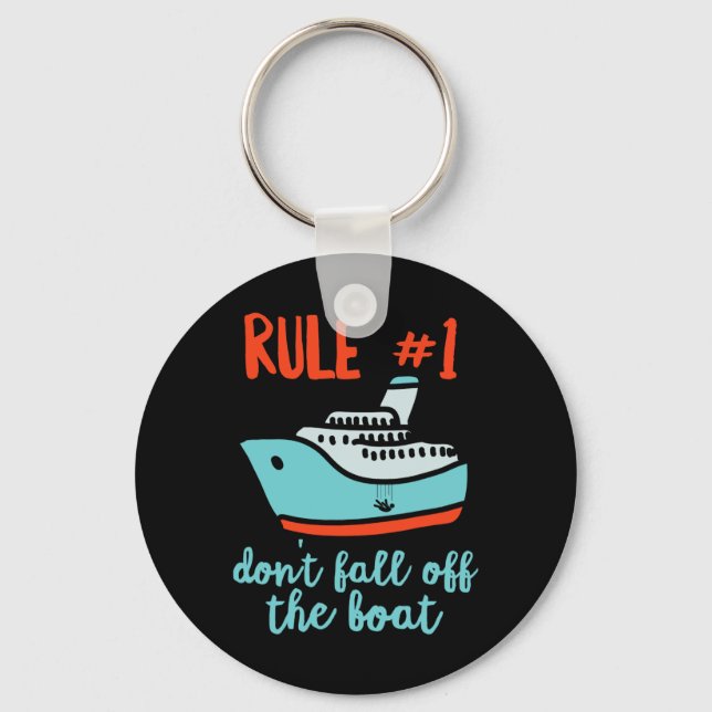 Summer Cruising Ship 2022 Trip Fun Don't Fall Off  Keychain (Front)