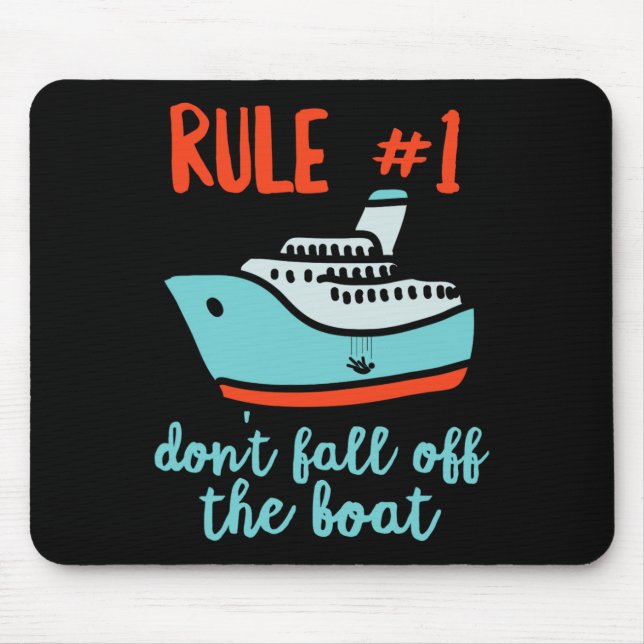 Summer Cruising Ship 2022 Trip Fun Don't Fall Off  Mouse Pad (Front)