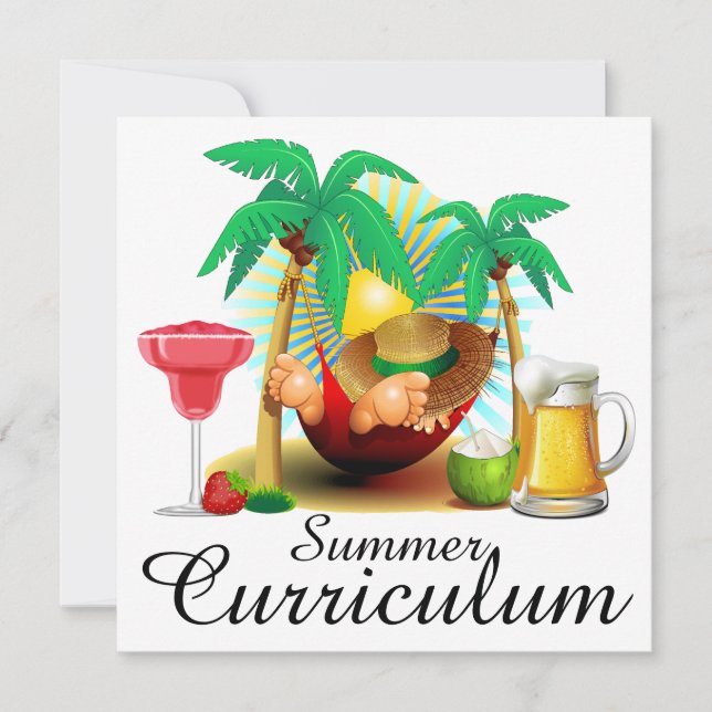 Summer Curriculum / Vacation / Retirement Party Invitation (Front)
