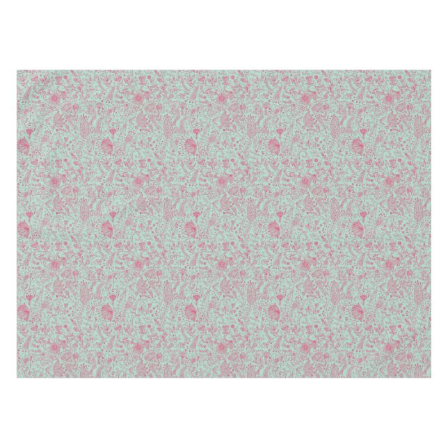Summer cute floral pattern tablecloth (Front (Horizontal))