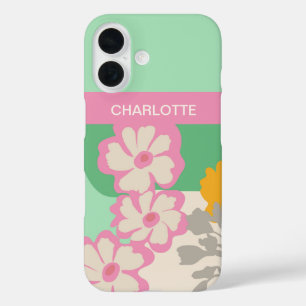 Summer Daisies Colour Blocks Modern Floral  iPhone 16 Case