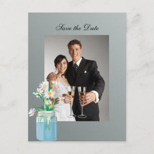 Summer Daisies Save the Date Postcard