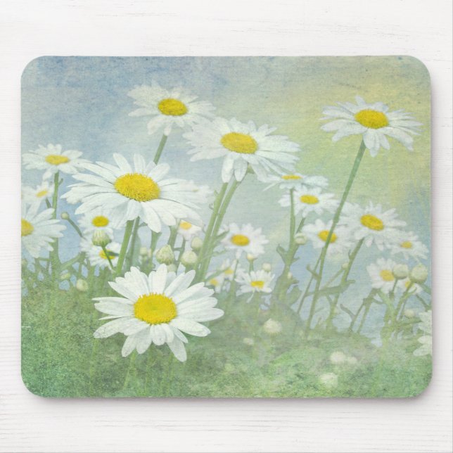 summer daisy field mouse pad (Front)