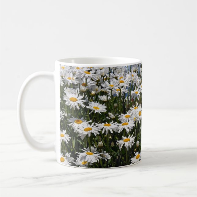 Summer daisy garden coffee mug (Left)