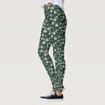 Summer Daisy Meadow Leggings<br><div class="desc">White daisies in summer meadow digital design</div>