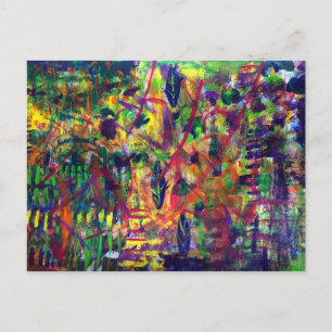 "Summer Dance" Acrylic Art Postcard