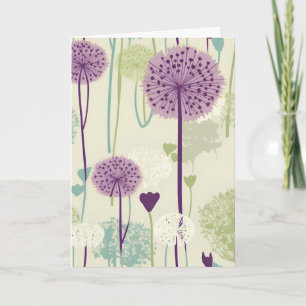Summer Dandelion for Birthday Card
