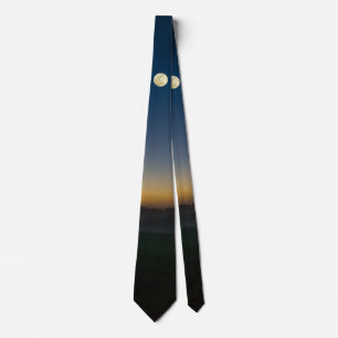 Summer Dawn With Moon Neck Tie