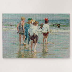 Summer Day at Brighton Beach (by E.H. Potthast) Jigsaw Puzzle