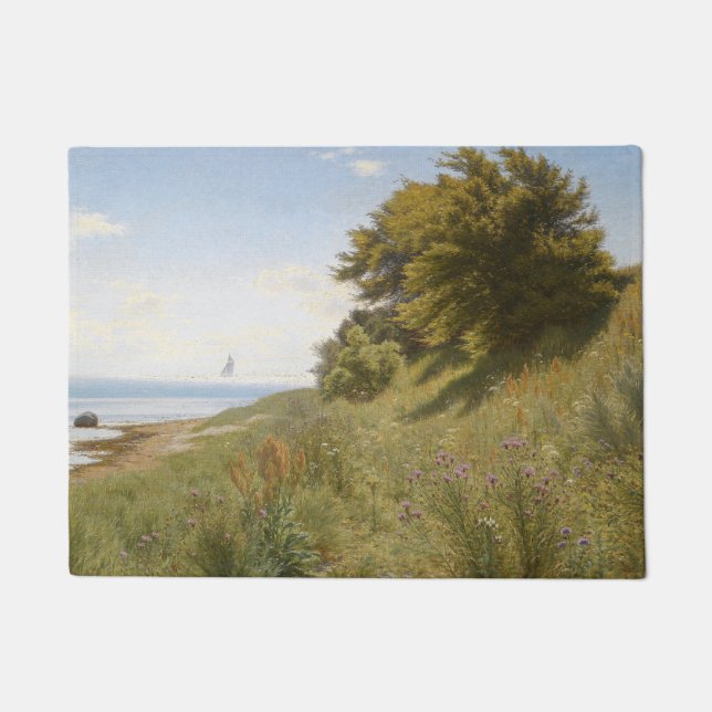 Summer Day by the Sea (by Ludvig Kabell) Doormat (Front)