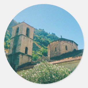Summer day in Kotor  - Montenegro Classic Round Sticker