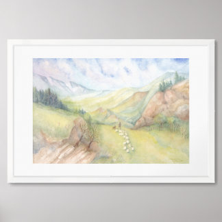 Summer Day In The Mountains Poster