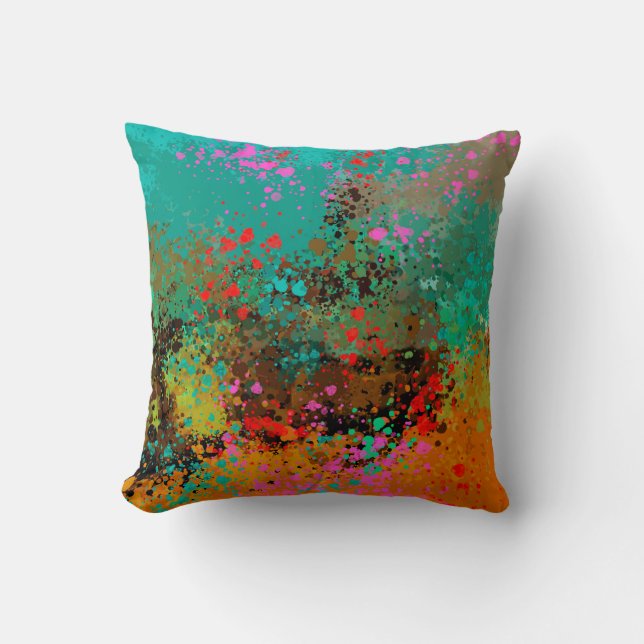 Summer day Throw Pillow (Front)