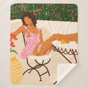 Summer Daydream Sherpa Blanket