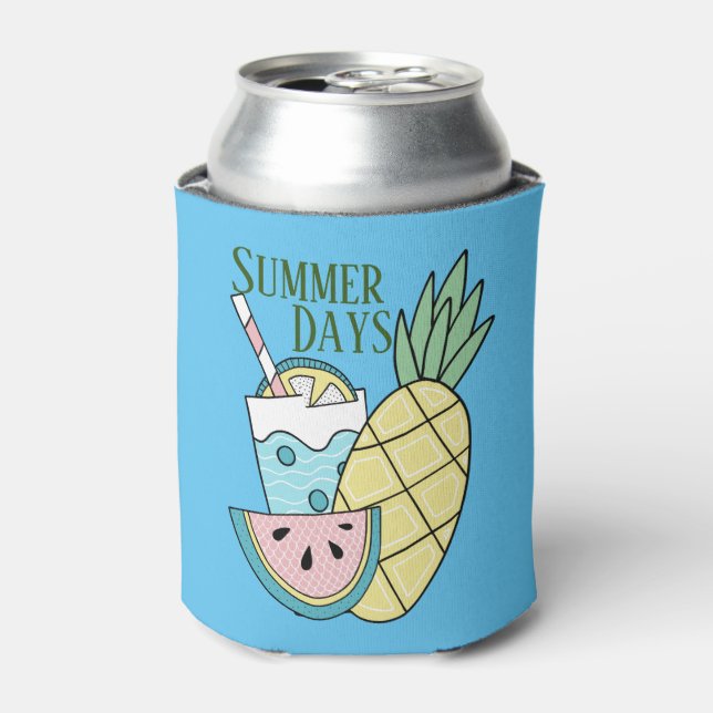 Summer Days, Fresh Fruit And Lemonade Can Cooler (Can Front)