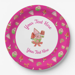 Summer Delights Paper Plate