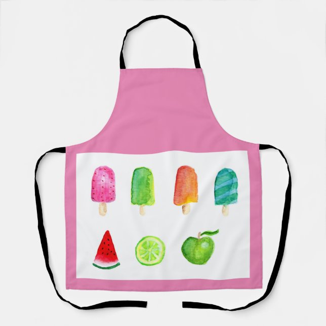 Summer Delights Watercolor Collection Apron (Front)