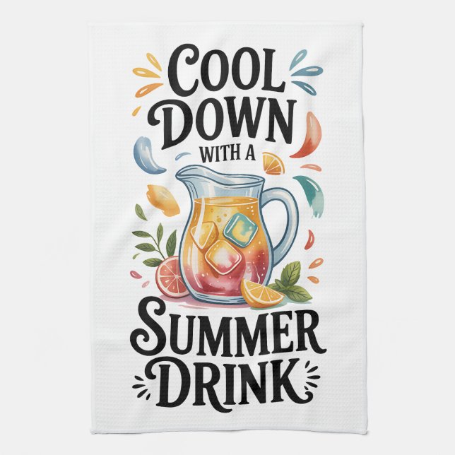 Summer Design Kitchen Towel (Vertical)