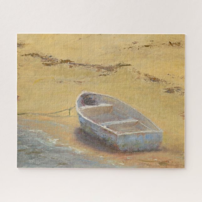 Summer Dory - Boat on the Shore Jigsaw Puzzle (Horizontal)
