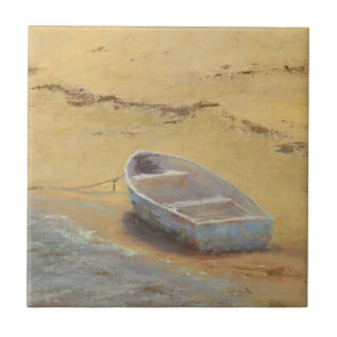 Summer Dory - Boat on the Shore Tile