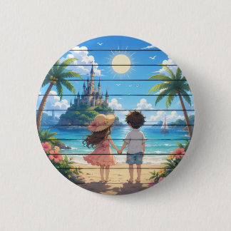 Summer dream 2 inch round button