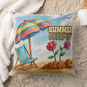 Summer Dreamin' Throw Pillow