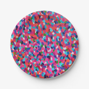 Summer Dreams Abstract Print Paper Plate