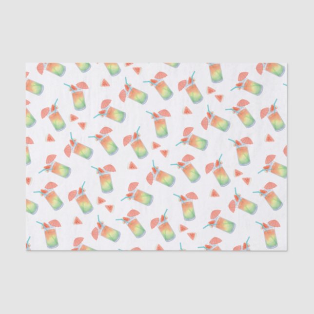 Summer Drinks Tissue Paper (Front)