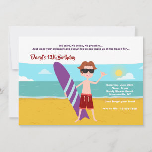 Summer Dude Invitation