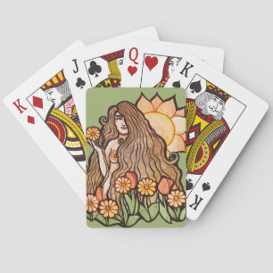 Summer Earth Goddess Playing Cards