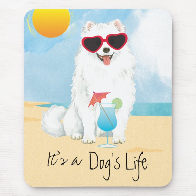 Summer Eskie Mouse Pad (Front)