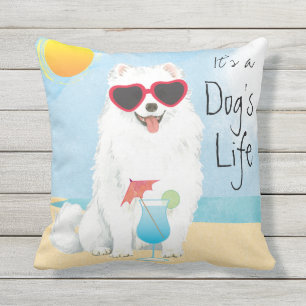 Summer Eskie Outdoor Pillow