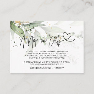 Summer Eucalyptus A Note on Gifts Wishing Well Enclosure Card