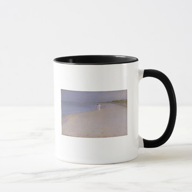 Summer evening at the South Beach, Skagen, 1893 Mug (Right)