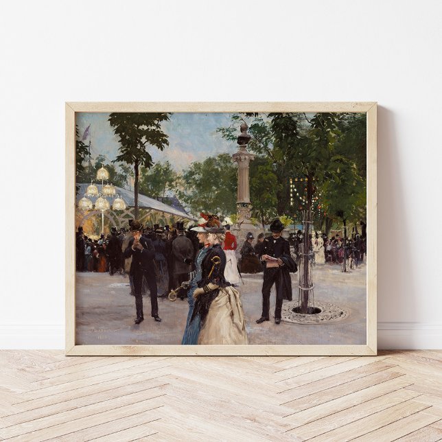 Summer Evening in Tivoli | Paul Fischer Poster (Creator Uploaded)