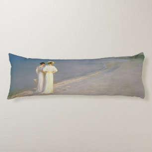 Summer Evening on the Skagen Southern Beach Body Pillow