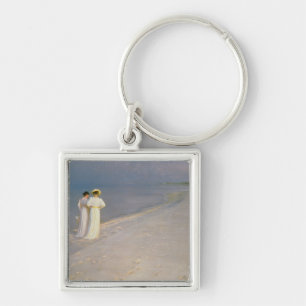 Summer Evening on the Skagen Southern Beach Keychain