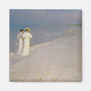 Summer Evening on the Skagen Southern Beach Magnet