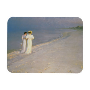 Summer Evening on the Skagen Southern Beach Magnet