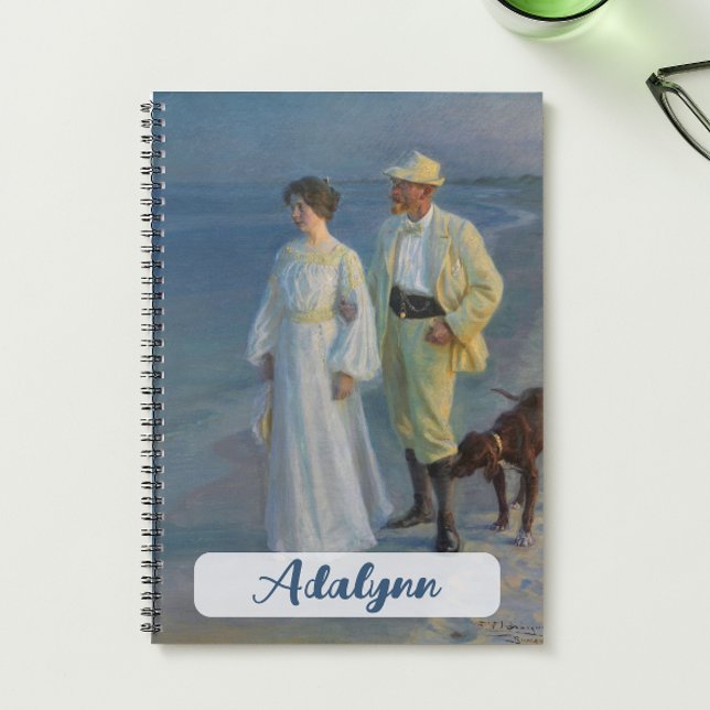 Summer Evening Peder Severin Krøyer Art Denmark  Notebook (Creator Uploaded)