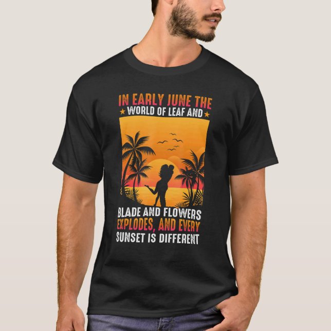 Summer Every Sunset Is Different Summer Vacation S T-Shirt (Front)