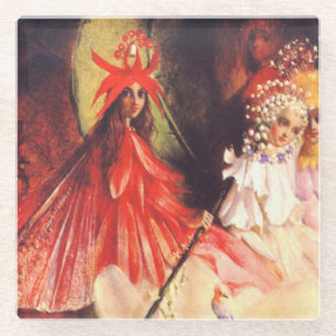 Summer Fairies Glass Coaster