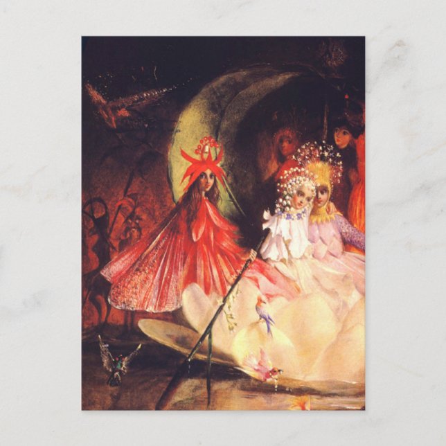 Summer Fairies Holiday Postcard (Front)