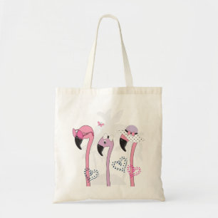 Summer Flamingo: Beach Vintage Illustration. Tote Bag